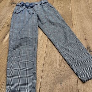 Zara black/white checker trouser